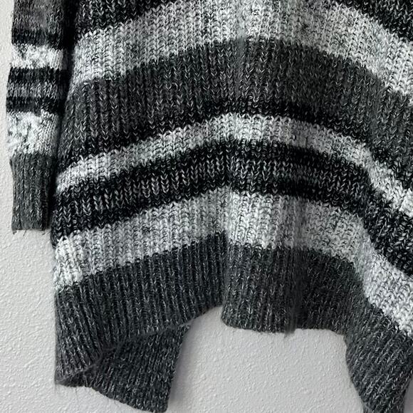 Vintage Mossimo Knit open cardigan sweater striped long normcore Y2K winter S - Picture 8 of 11